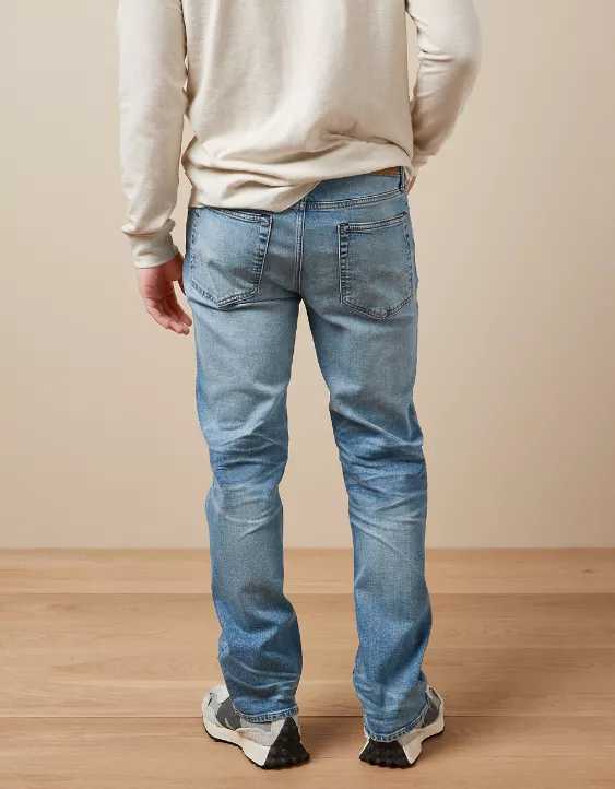 AE AirFlex+ Distressed Relaxed Straight Jean 2 AE AirFlex+ Distressed Relaxed Straight Jean - Image 2