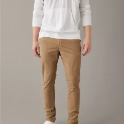 AE Flex Skinny Lived-In Khaki Pant