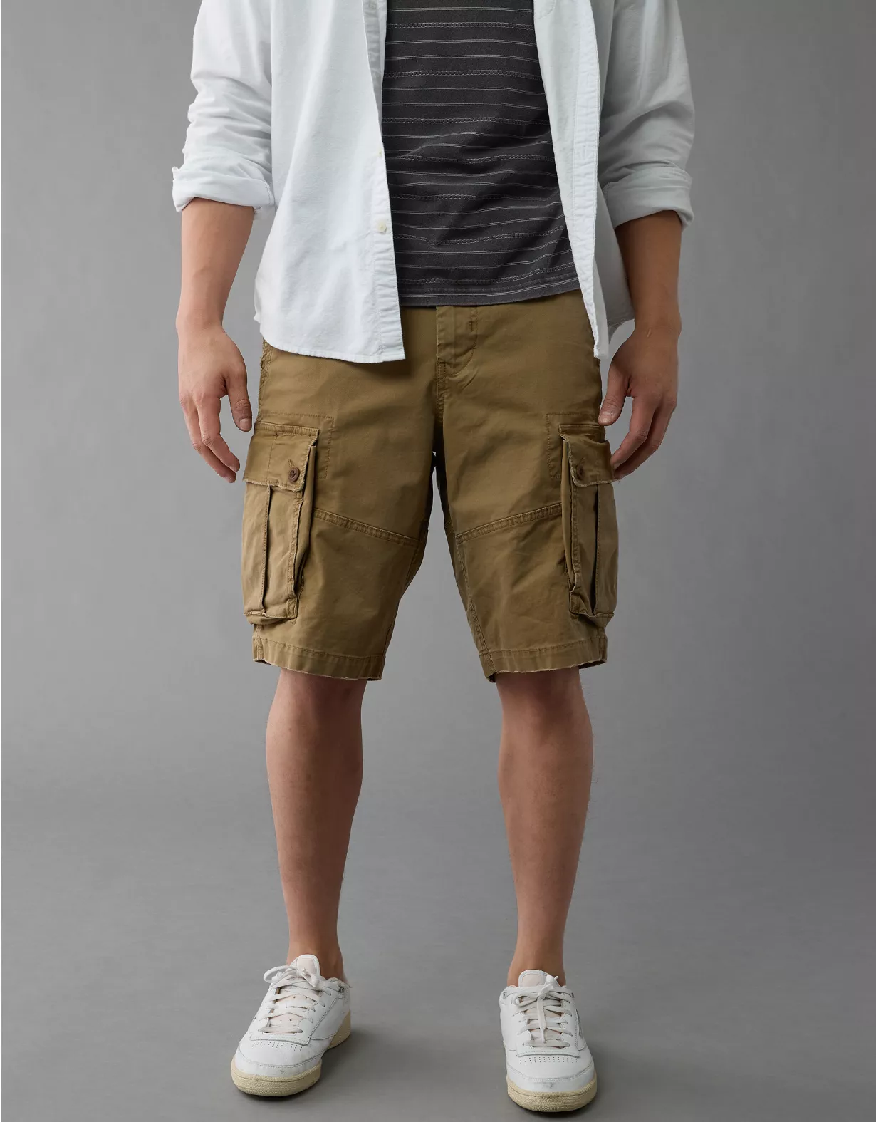 AE Flex 12" Longer Length Lived-In Cargo Short 1 AE Flex 12" Longer Length Lived-In Cargo Short