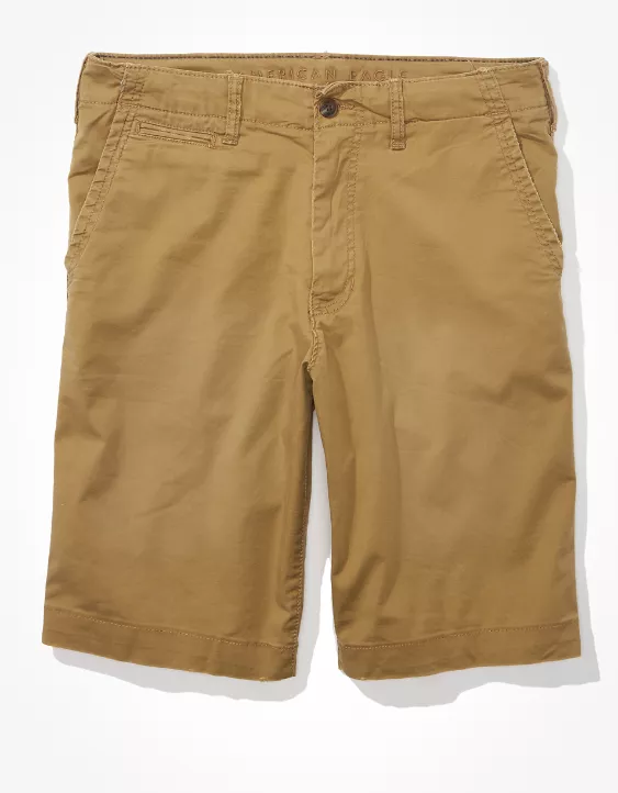 AE Flex 12" Longer Length Lived-In Khaki Short 3 AE Flex 12" Longer Length Lived-In Khaki Short - Image 3