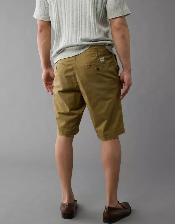 AE Flex 12" Longer Length Lived-In Khaki Short 2 AE Flex 12" Longer Length Lived-In Khaki Short - Image 2