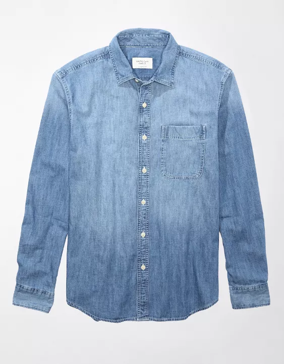 AE Denim Button-Up Shirt 3 AE Denim Button-Up Shirt - Image 3