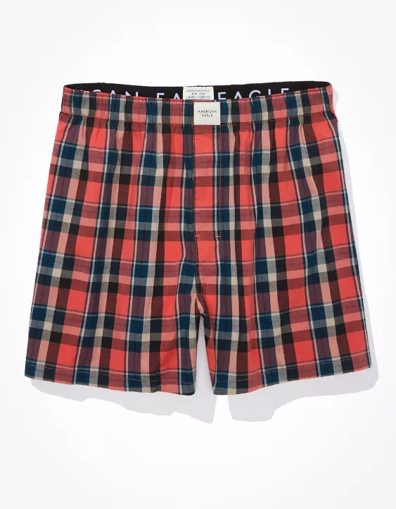 AEO Plaid Flannel Boxer Short 3 AEO Plaid Flannel Boxer Short - Image 3