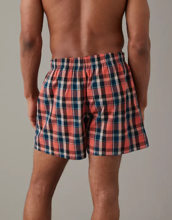 AEO Plaid Flannel Boxer Short 2 AEO Plaid Flannel Boxer Short - Image 2