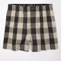 AEO Plaid Stretch Boxer Short 5 AEO Plaid Stretch Boxer Short -Drape Mode Sales 0220 0051 008 f