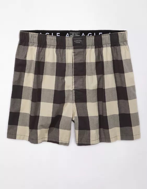 AEO Plaid Stretch Boxer Short 3 AEO Plaid Stretch Boxer Short - Image 3