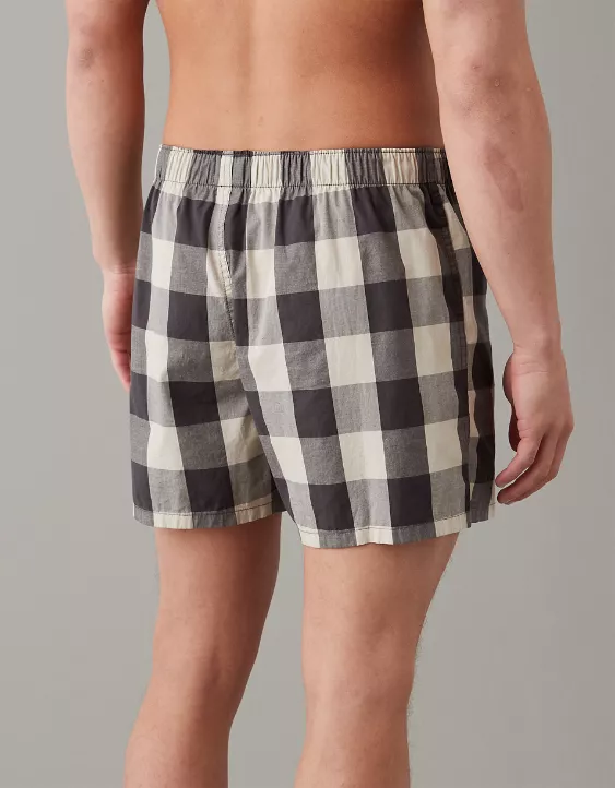 AEO Plaid Stretch Boxer Short 2 AEO Plaid Stretch Boxer Short - Image 2