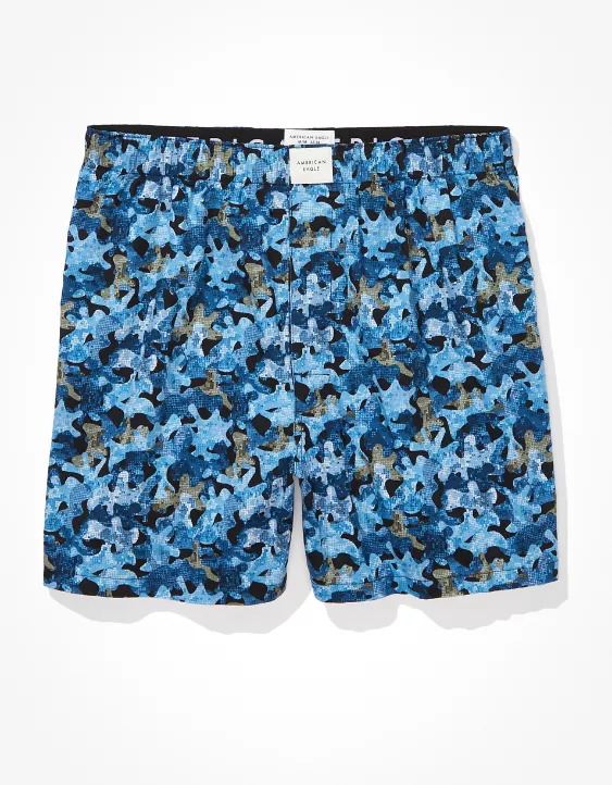 AEO Blue Camo Stretch Boxer Short 3 AEO Blue Camo Stretch Boxer Short - Image 3