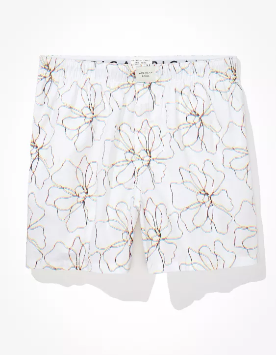 AEO Floral Sketch Stretch Boxer Short 3 AEO Floral Sketch Stretch Boxer Short - Image 3