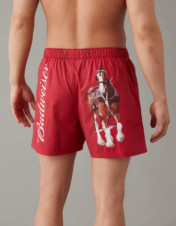 AEO Budweiser Plaid Stretch Boxer Short 2 AEO Budweiser Plaid Stretch Boxer Short - Image 2
