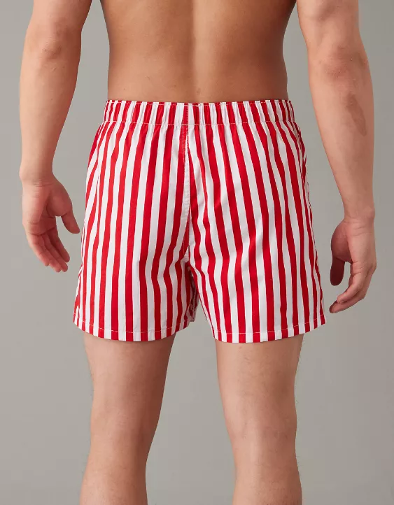 AEO Christmas Stripes Stretch Boxer Short 2 AEO Christmas Stripes Stretch Boxer Short - Image 2