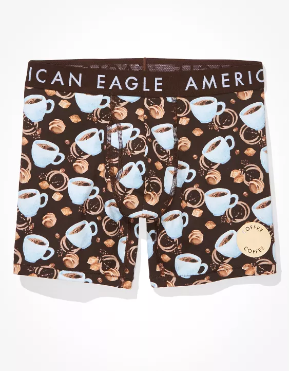 AEO Coffee Scratch + Sniff 6" Classic Boxer Brief 3 AEO Coffee Scratch + Sniff 6" Classic Boxer Brief - Image 3