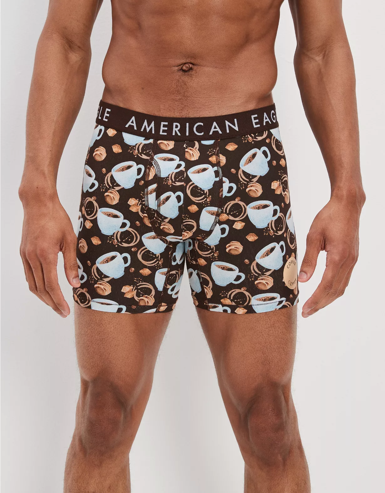 AEO Coffee Scratch + Sniff 6" Classic Boxer Brief 1 AEO Coffee Scratch + Sniff 6" Classic Boxer Brief