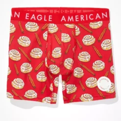 AEO Cinnamon Buns Scratch + Sniff 6" Classic Boxer Brief -Drape Mode Sales 0235 3426 600 f