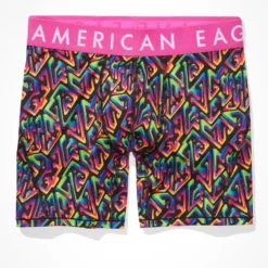 AEO Rainbow Maze 6" Flex Boxer Brief 5 AEO Rainbow Maze 6" Flex Boxer Brief -Drape Mode Sales 0236 3254 610 f
