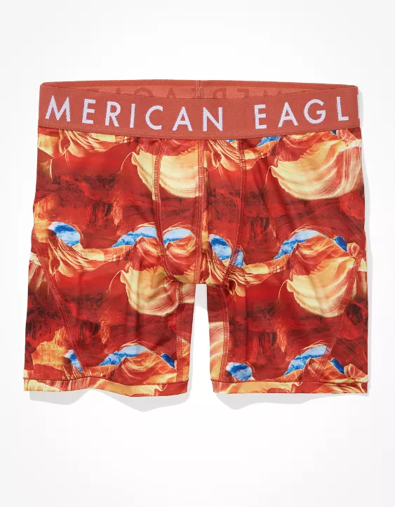 AEO Orange Burst 6" Flex Boxer Brief 3 AEO Orange Burst 6" Flex Boxer Brief - Image 3