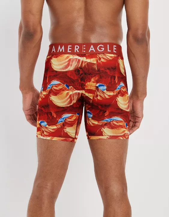 AEO Orange Burst 6" Flex Boxer Brief 2 AEO Orange Burst 6" Flex Boxer Brief - Image 2