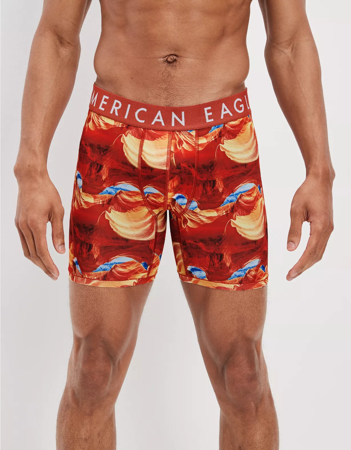 AEO Orange Burst 6" Flex Boxer Brief 1 AEO Orange Burst 6" Flex Boxer Brief