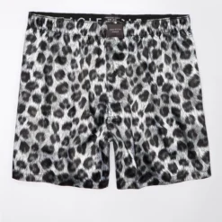 AEO Snow Leopard Satin Pocket Boxer Short