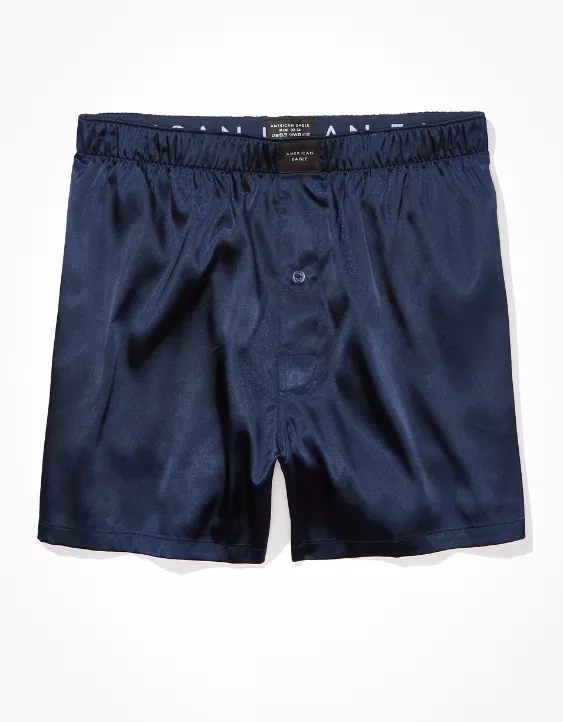 AEO Solid Satin Pocket Boxer Short 3 AEO Solid Satin Pocket Boxer Short - Image 3