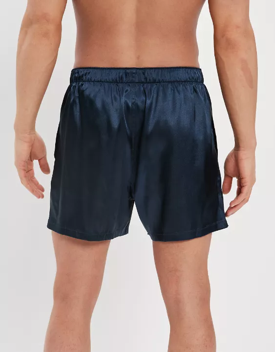 AEO Solid Satin Pocket Boxer Short 2 AEO Solid Satin Pocket Boxer Short - Image 2