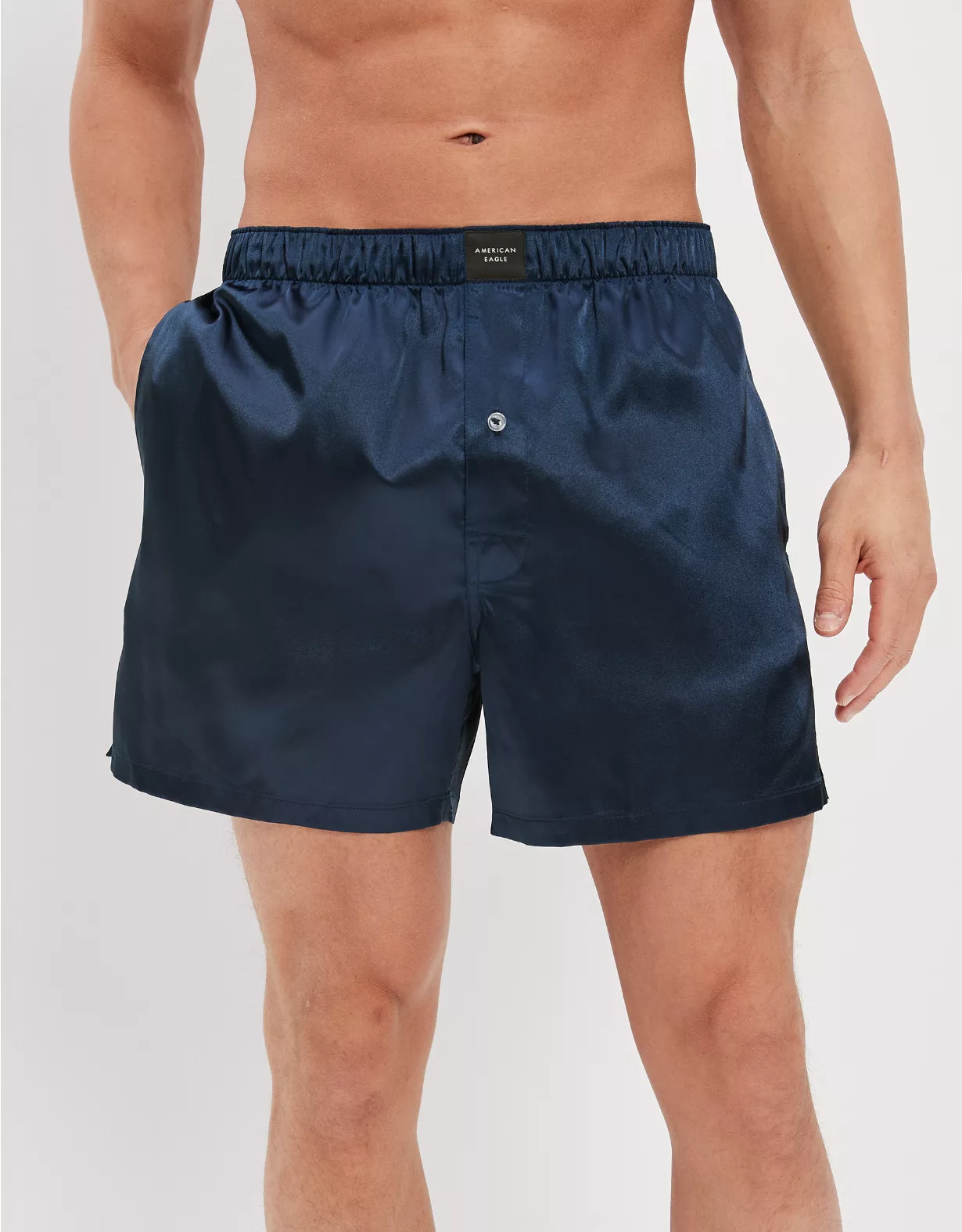 AEO Solid Satin Pocket Boxer Short 1 AEO Solid Satin Pocket Boxer Short