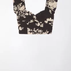 AE Cropped Twist-Front Flutter-Sleeve Top -Drape Mode Sales 0358 5361 001 f