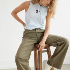 AE X The Ziegler Sisters Sleeveless Hoodie Tee