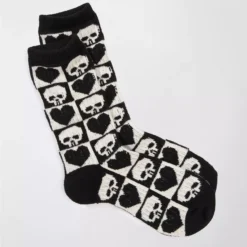 AE Halloween Checkerboard Crew Socks