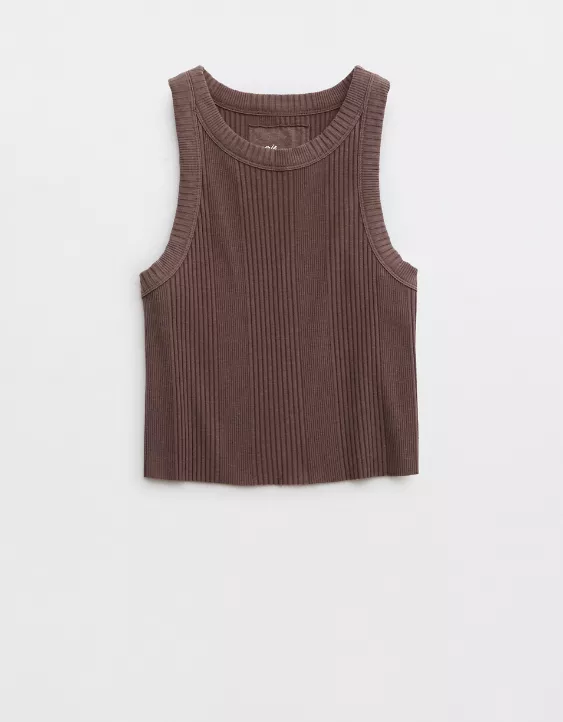 Aerie Textured Free Spirit Ribbed Tank Top 3 Aerie Textured Free Spirit Ribbed Tank Top - Image 3