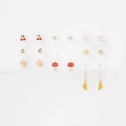 AEO Fruit Hoop + Stud Earring 18-Pack 5 AEO Fruit Hoop + Stud Earring 18-Pack -Drape Mode Sales 0484 6623 709 b