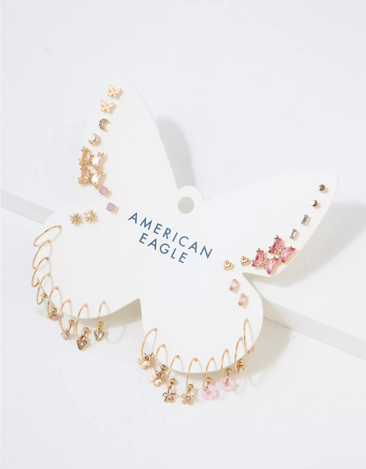 AE Crystal Butterfly Earrings 18-Pack 1 AE Crystal Butterfly Earrings 18-Pack