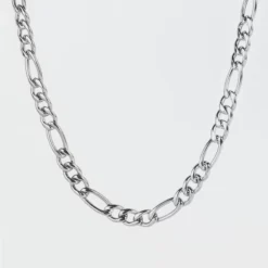 West Coast Jewelry Stainless Steel Figaro Chain Necklace