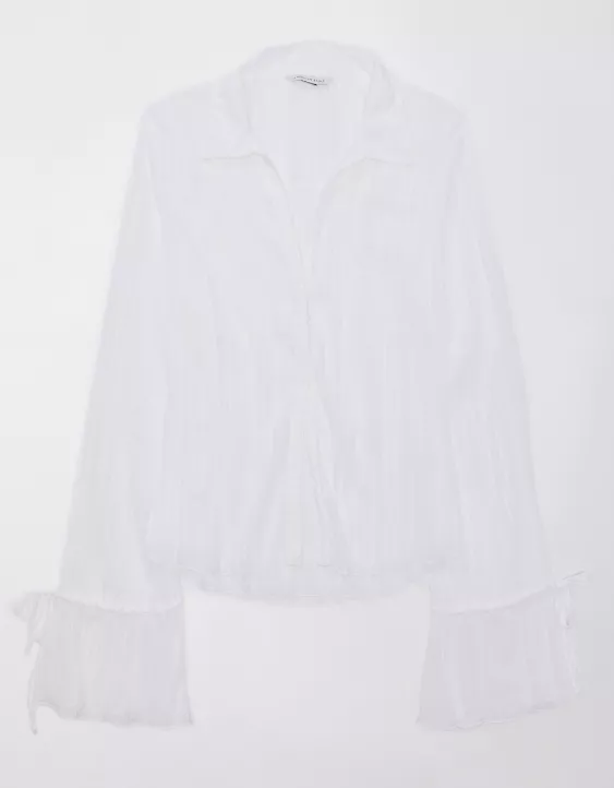 AE Mesh Ruffled Shirt 3 AE Mesh Ruffled Shirt - Image 3