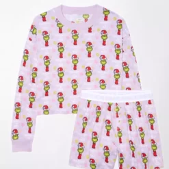 AE Grinch Plush PJ Set 5 AE Grinch Plush PJ Set -Drape Mode Sales 0575 2959 133 f