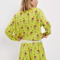 AE Grinch Fall Plush PJ Set 5 AE Grinch Fall Plush PJ Set -Drape Mode Sales 0575 2960 300 ob
