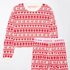 AE Fair Isle Plush PJ Set 5 AE Fair Isle Plush PJ Set -Drape Mode Sales 0575 2963 600 f