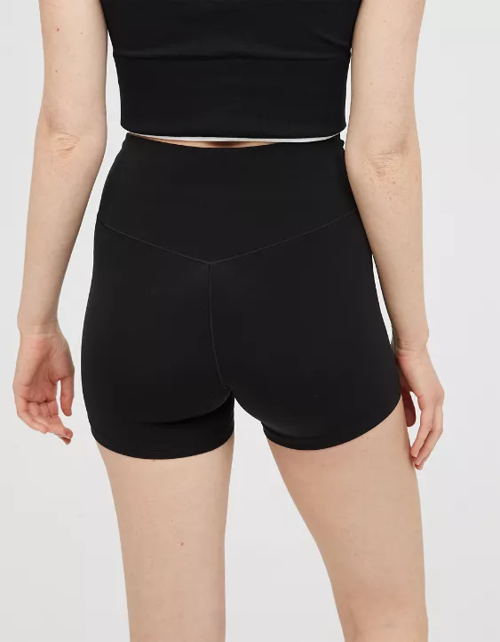 OFFLINE By Aerie Real Me High Waisted Crossover 3" Bike Short 3 OFFLINE By Aerie Real Me High Waisted Crossover 3" Bike Short - Image 3