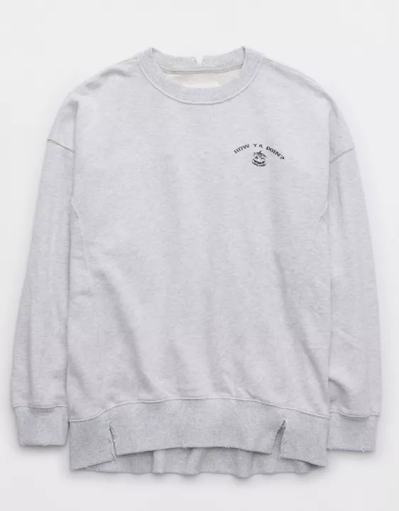Aerie The Chill Crew Sweatshirt 3 Aerie The Chill Crew Sweatshirt - Image 3