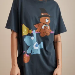 AE Oversized Halloween Care Bears Graphic Tee