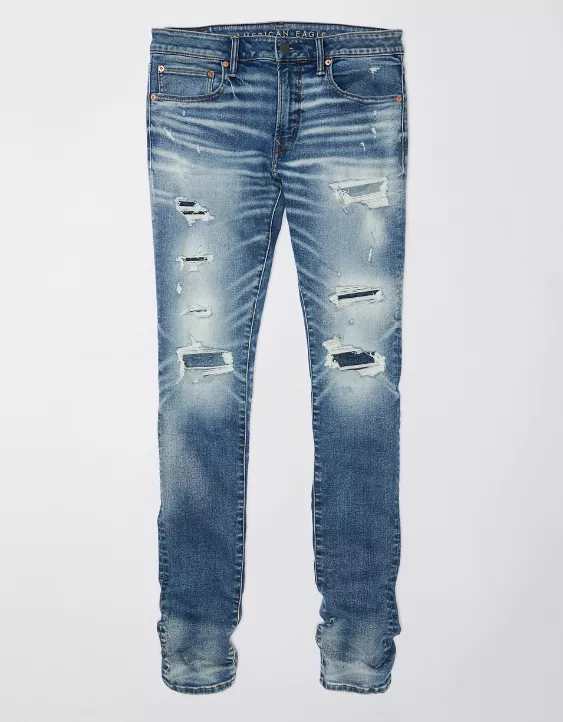 AE AirFlex 360 Patched Stacked Jean 3 AE AirFlex 360 Patched Stacked Jean - Image 3