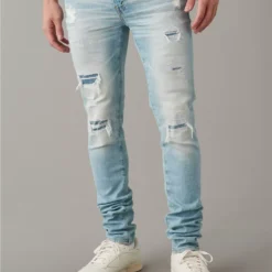 AE AirFlex+ Temp Tech Patched Stacked Jean