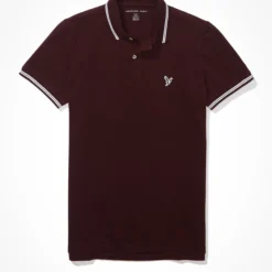 AE Slim Fit Tipped Pique Polo Shirt