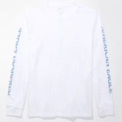 AE Super Soft Long-Sleeve Graphic T-Shirt -Drape Mode Sales 1182 3389 100 f