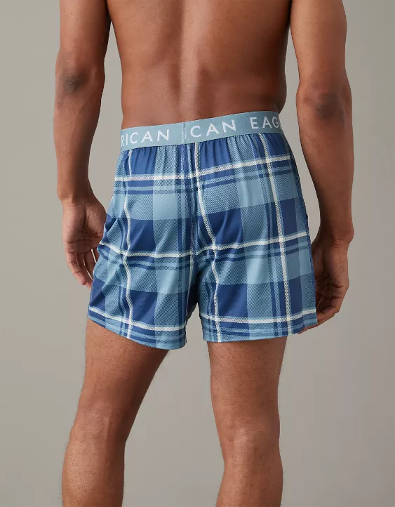 AEO Plaid Ultra Soft Pocket Boxer Short 2 AEO Plaid Ultra Soft Pocket Boxer Short - Image 2