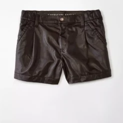 AE High-Waisted Baggy Vegan Leather Short