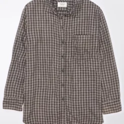 AE Oversized Plaid Flannel Shirt 5 AE Oversized Plaid Flannel Shirt -Drape Mode Sales 1354 5378 001 f