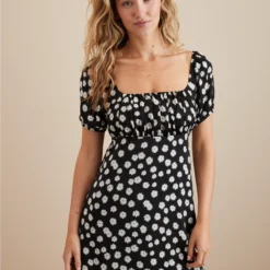 AE Puff Sleeve Babydoll Mini Dress