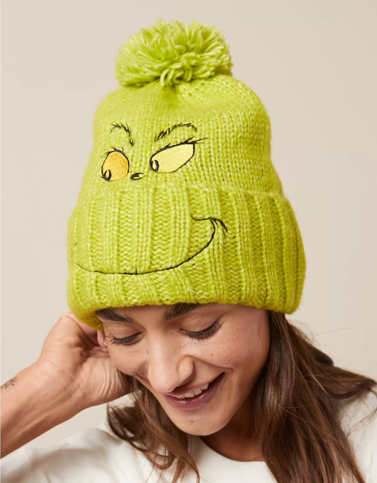 AE Grinch Beanie 1 AE Grinch Beanie