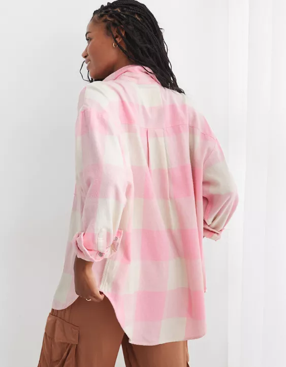 Aerie Anytime Fave Flannel Shirt 2 Aerie Anytime Fave Flannel Shirt - Image 2